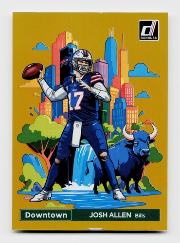 Josh Allen [Gold] #2 2024 Panini Donruss Downtown card