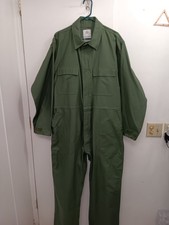 Large US Military OD Green Utility Work Coveralls USGI Workwear Mechanic Suit