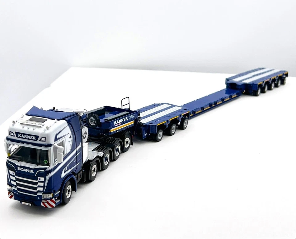 Scania S Highline 10x4 Scheuerle Sprechanlagenanhänger "Karner" WSI LKW Modelle - Bild 2 von 4