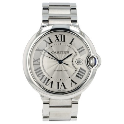 Cartier Ballon Bleu Silver Color Dial Stainless Steel 42mm Automatic W69012Z4