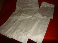 Antike DDR  Retro Austeuer Bettw&auml;sche  6 tl Schlingenbumen Monogramm