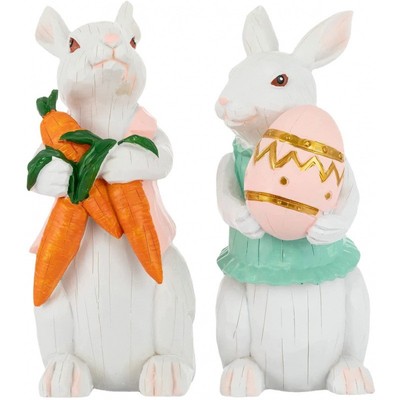 Frühling Osterhase Deko Wohnschmuck Hase Puppe Harz Basteln
