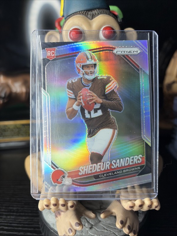 Shedeur Sanders 2025 Panini Prizm Silver Prizm Rookie Card #302