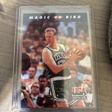 Larry Bird 1992 Skybox USA Team Basketball Magic On Bird #102 Boston Celtics NBA
