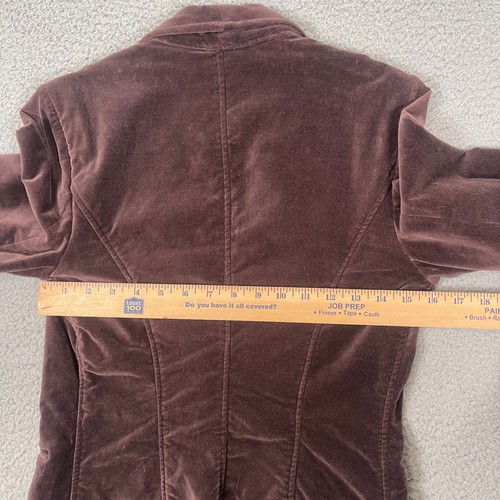 Blazer Wyeth by Todd Macgill femme M marron velours western bouton unique États-Unis - Photo 10/11