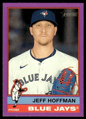2025 Topps Heritage Light Purple Jeff Hoffman Toronto Blue Jays #431