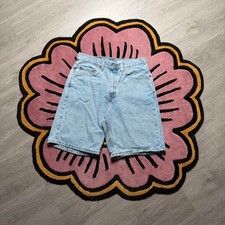 Vintage 90 s Levi s 550 Light Wash Denim Jean Shorts Size 32 Blue