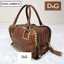 Borsa a tracolla Dolce&Gabbana in pelle borsetta donna marrone originale made...
