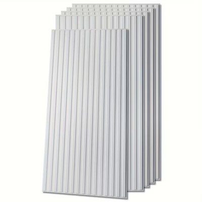 Art3d 6-Pack Slat Design 3D Wall Panels for Interior Wall Decor, 2x4 FT PVC Deco