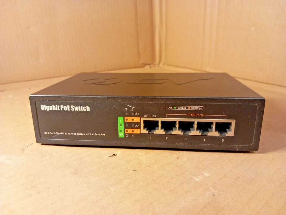 BV-Tech POE-SW501 5 Port Switch (4 PoE Ports & 1 UP/LINE) - Image 2 of 4