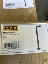 Pedestal Pro 48-9C Gooseneck Pedestal,48"H,Black,17 Lb.