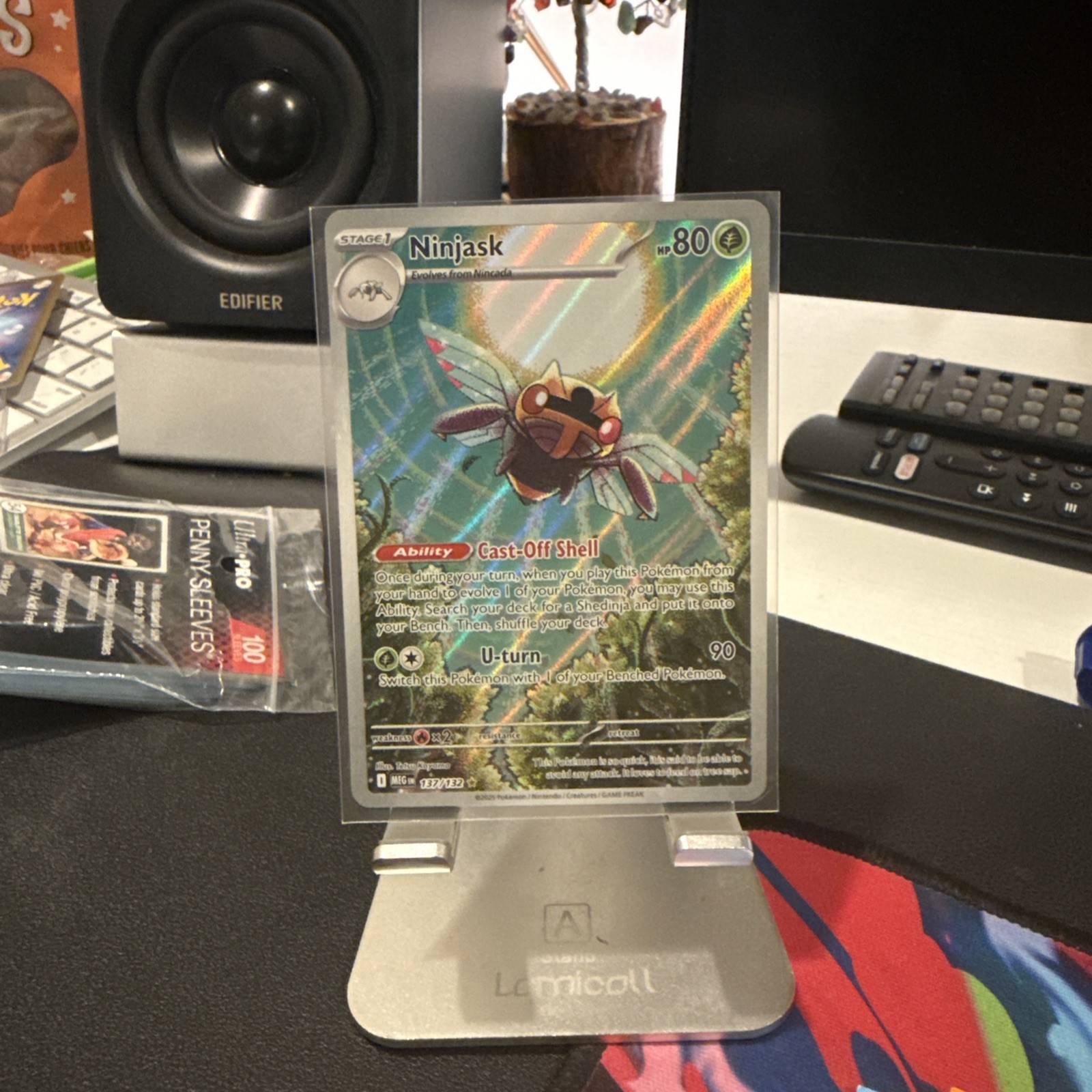 Ninjask 137/132 English Mega Evolutions Pokemon Card Near Mint