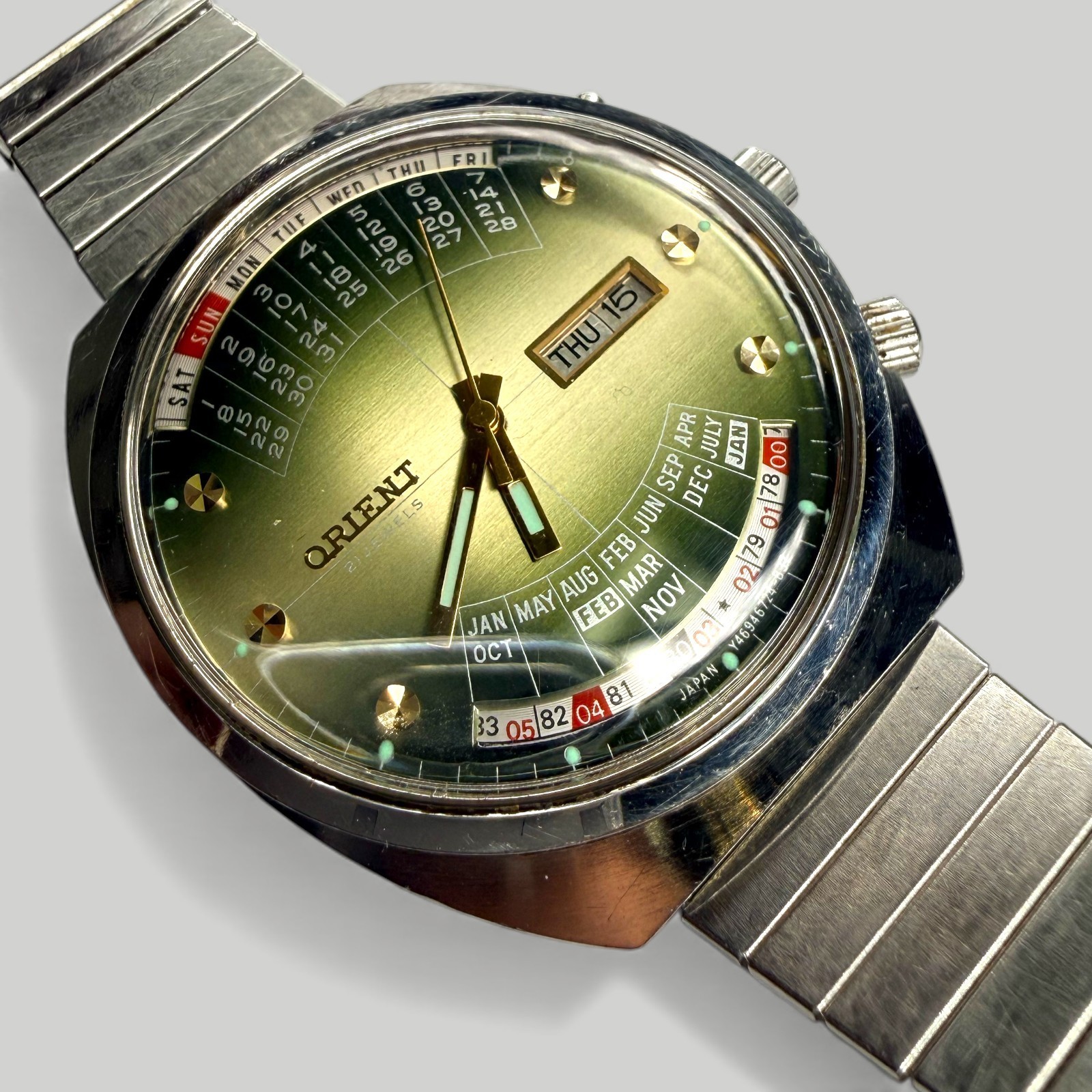 Orient Multi Year Calendar Automatic Vintage Watc… - image 4