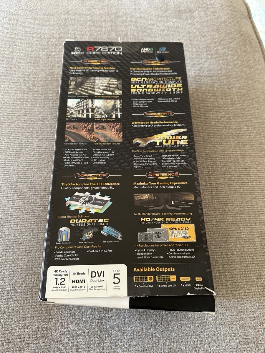 AMD Radeon XFX Ghost Thermal Graphics Card XFX R7870 Core Edition