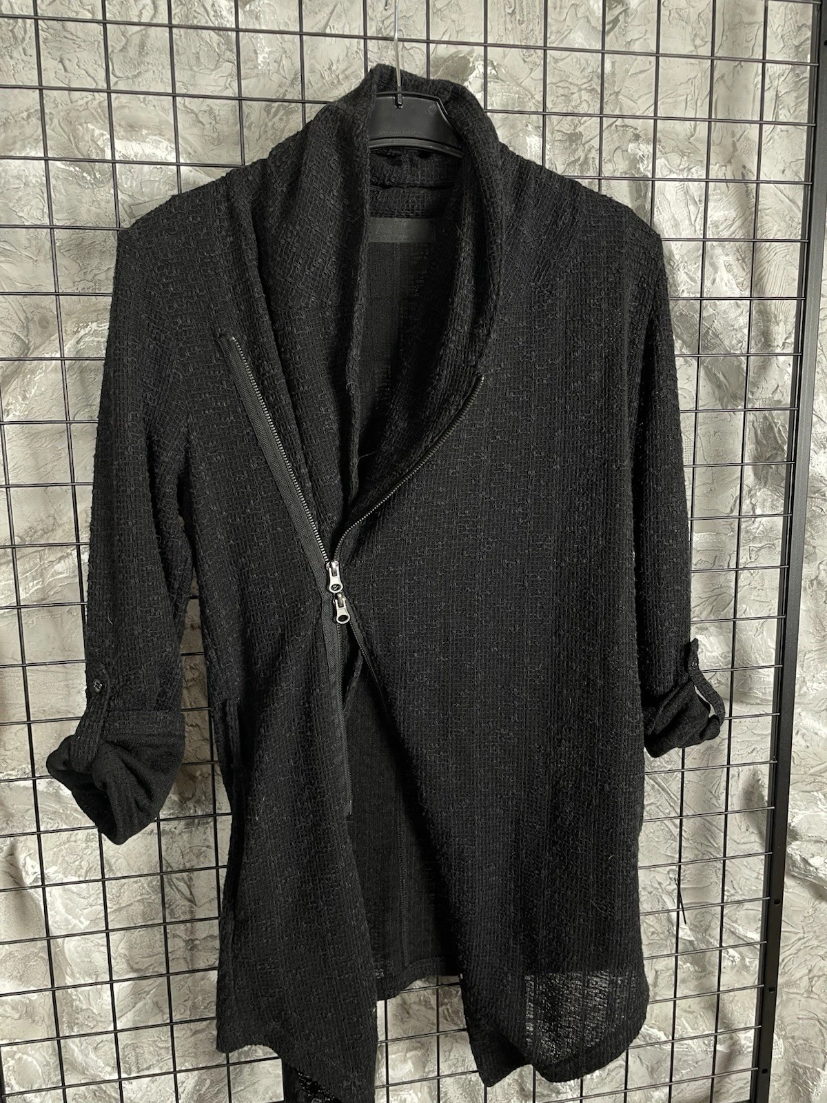 Jackrose Japanese Brand Assymetrical Avantgarde Zip Jacket Siz M Rick Owens Vibe image 10