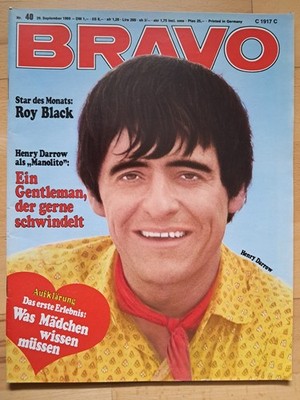 BRAVO Nr.40 vom 29.9.1969 Claudia Cardinale, Rex Gildo, Roy Black, Henry Darrow