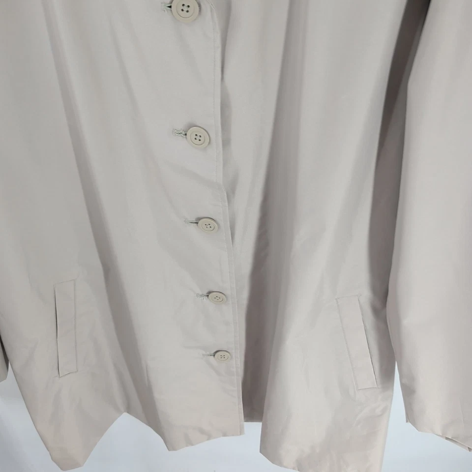 Gabardina larga de maternidad ligera clásica Cherokee Outlet beige talla 2X Foto 3 de 4