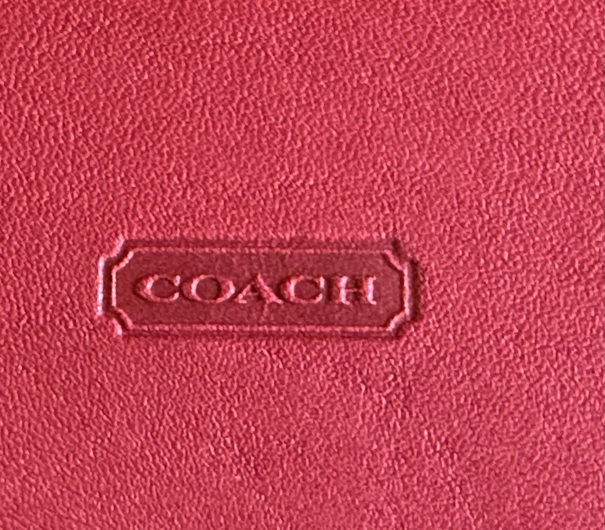 Vintage coach ケース　小物入れ Vintage coach ケース 小物入れ NEW COACH VINTAGE RED LEATHER