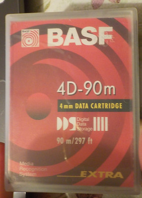 BASF 4D-90m 4 mm Data Cartridge Extra Digital Data storage MEDIA RECOGNITION SYS