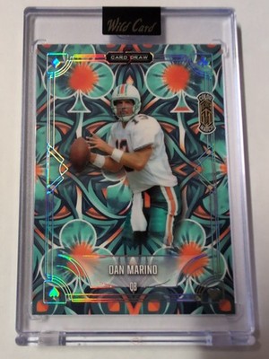 2025 Wild Card New 5 Card Draw True 1/1 Color Match Dan Marino Case Hit Dolphins