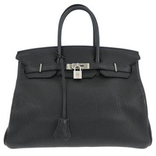 Borsa a mano Hermes Black Togo Birkin 35 260A □O 117715
