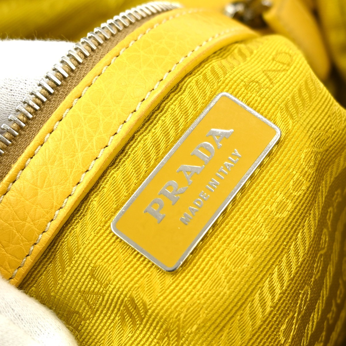 BUYIT PRADA YELLOW TOTE HANDBAG 53 BR0582 NQ03560 thumbnail 10