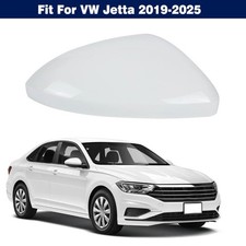 Cubierta de tapa de espejo retrovisor de puerta con vista lateral derecha blanca para VW Jetta 2019-2025