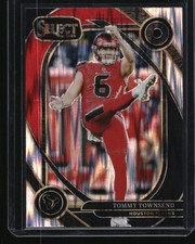 2024 Panini Select #296 Tommy Townsend Black & Red Prizm Shock