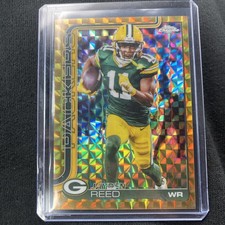 2025 Topps Chrome Jayden Reed Gold Geometric Refractor /50