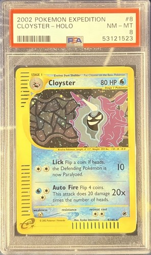 Cloyster graded PSA 8 for sale on eBay