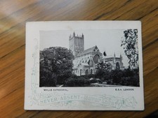 School Attend. Card Adelaide Bridge School Cambridge 1905 Wells Cathedral