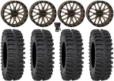 System 3 ST-3 18" Wheels Bronze 37" XT400 Tires Polaris RZR Turbo S / RS1