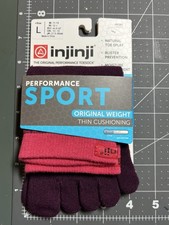 injinji Sport toe socks - mini Crew Height - Size Large