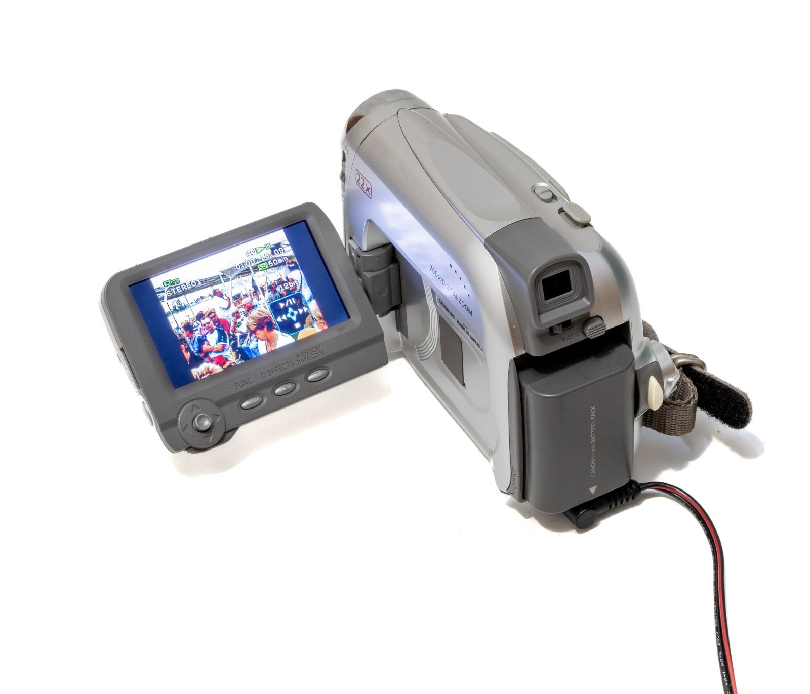Canon MV890 PAL Videocamera a cassette MiniDV Zoom 22X Funzionante