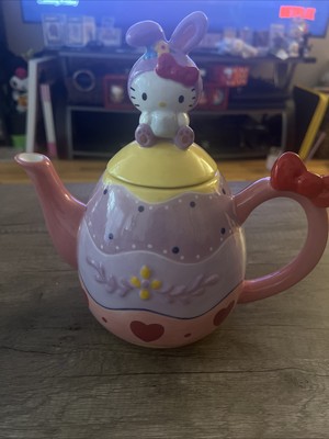 BLUE SKY CLAYWORKS HELLO KITTY EASTER EGG TEAPOT