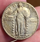 1930 Standing Liberty Silver Quarter AU+