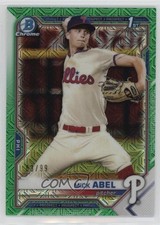 2021 Bowman Chrome Prospects Mega Box Green Mojo Refractor 83/99 Mick Abel 16a2