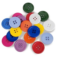 60 PCS 1 Inch 25mm Buttons, Sewing Flatback Resin Button, Buttons for Sewin...
