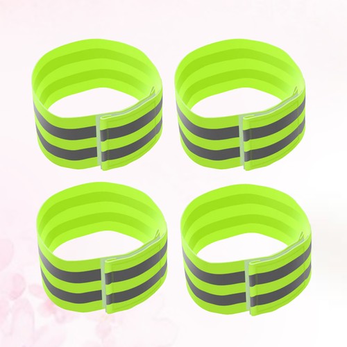 4 Piezas Brazalete Reflectante Exterior Práctico Luminoso Brazalete Brazo Decoración para Deportes - Imagen 6 de 11