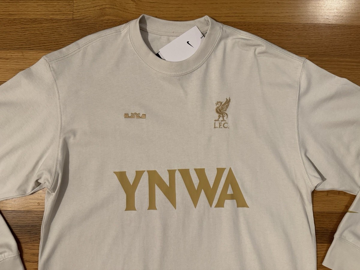 New M Nike Liverpool FC Lebron James Max90 Long Sleeve Shirt