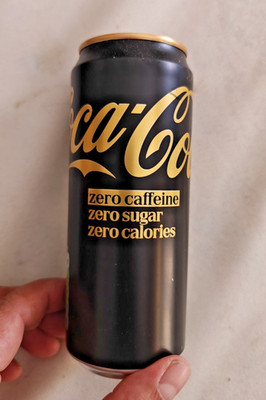 RARE UK/Ireland Import Coca-Cola Zero Sugar Zero Caffeine 330ml Can -U.S. Seller