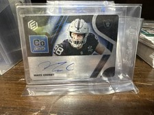2021 Panini Elements Steel Signatures Maxx Crosby #SS-MCR Cobalt /27 (AU)
