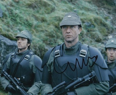 EBON MOSS BACHRACH signed Autogramm 20x25cm STAR WARS in Person autograph COA