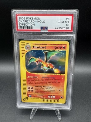 2002 Pokemon Charizard Expedition Holo Rare #6 GEM MINT PSA 10 POP