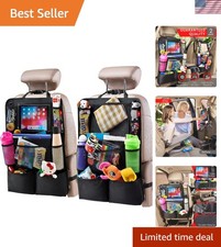 Backseat Car Organizer, Kick Mats Back Seat Protector with Touch Screen Table...