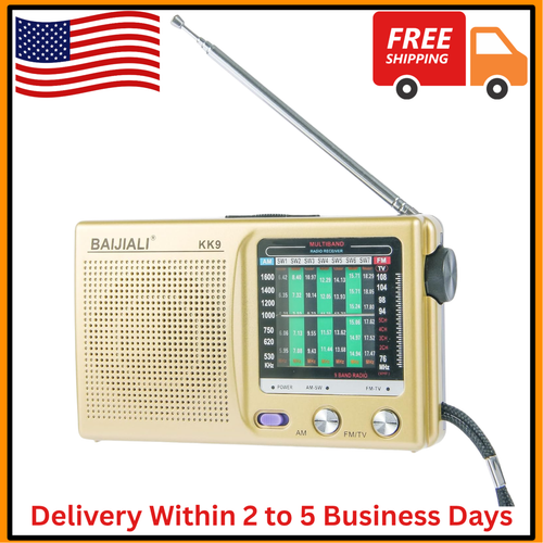 Portable Radio AM FM, Transistor Radio, Plug in Wall or Battery ...