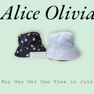 Alice + Olivia X FabFitFun REVERSIBLE BUCKET HAT Buy One Get One Free Free Ship