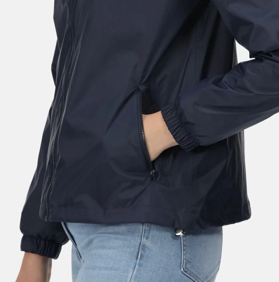 Chaqueta de lluvia impermeable Lalita para dama Regatta nueva con etiquetas - azul marino UK14 Foto 2 de 4