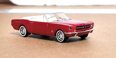 Busch  47513 1/87 Ford Mustang Convertible 1964  Metallic Red NIB