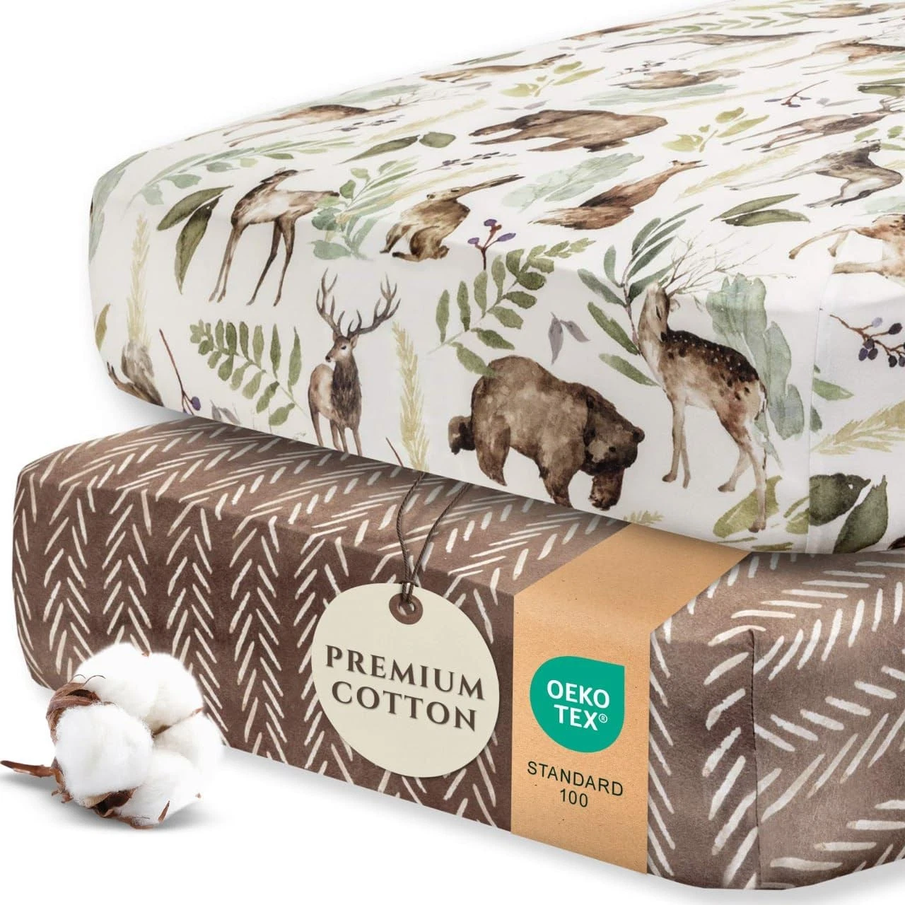 Pobibaby - 2 Pack Premium Fitted Baby Boy Crib 2 - Sheets, Wildlife
Opens in a new window or tab